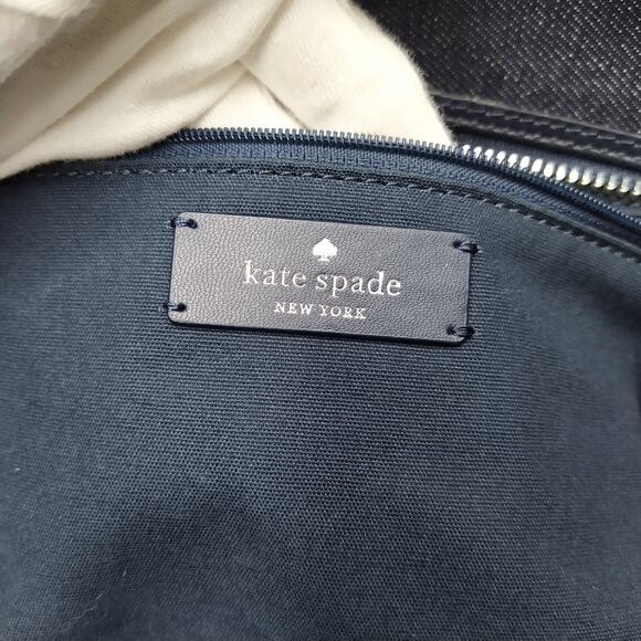 Kate Spade New York Blue Denim Double Handles Tote Bag - Picture 11 of 15